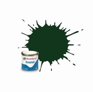 195 Humbrol enamel 14ml. Chrome green 195