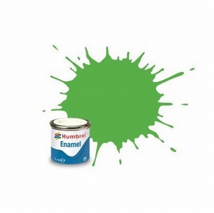 208Humbrol enamel 14ml. Fluor.Gl. green 208