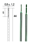 Diamant spiraalboren 0,8 en 1,2mm