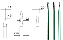 HM-frees 3-delig (cilinder, rol en kegel)