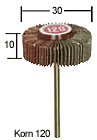 Lamellenslijpers van normaalkorund 30x10mm