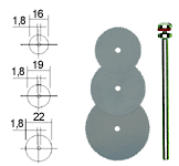 Metaalzaagbladen 3st + houder