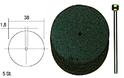 Doorslijpschijven 38mm 5st + houder