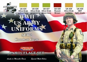 WWII US Army Uniforms Colours set2 CS18