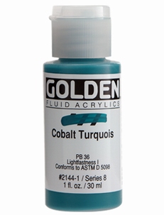 Golden Fluid Cobalt Turquois