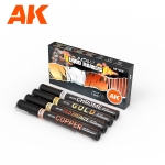 AK Metallics Markers Set van 4 Kleuren